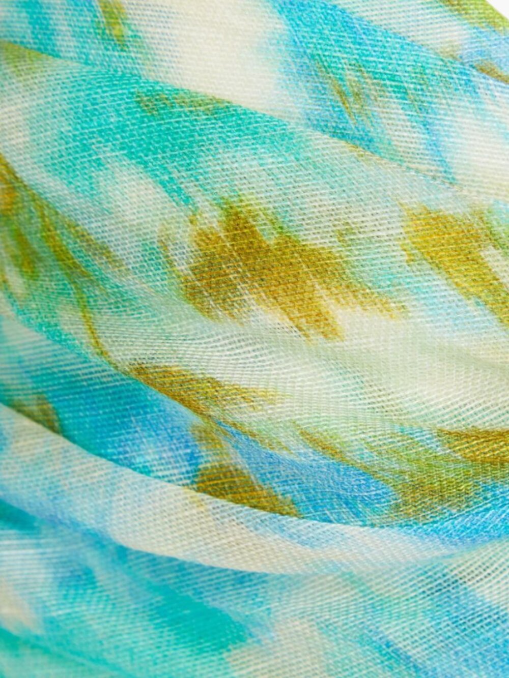 NWT Zimmermann High Tide Twist-Front Halter Top Silk Linen - 0 - Picture 4 of 12
